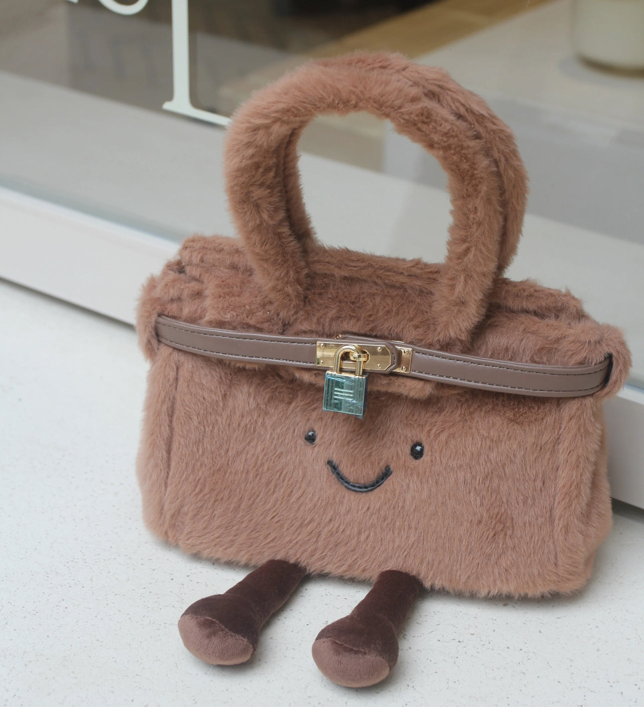 Classic Cocoa Brown Pluffy BK Bag