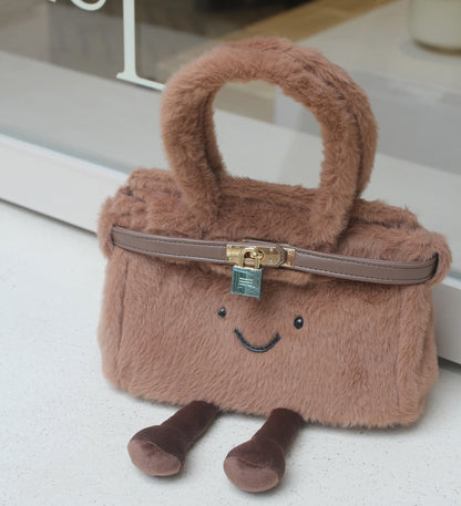 Classic Cocoa Brown Pluffy BK Bag