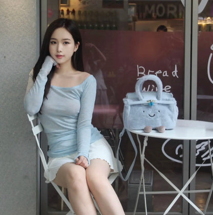 Classic Cloud Blue Pluffy BK Bag