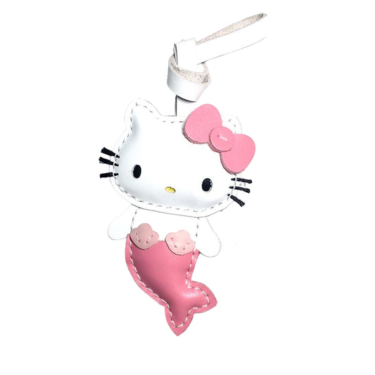 Mermaid Cat Handmade Leather Charm