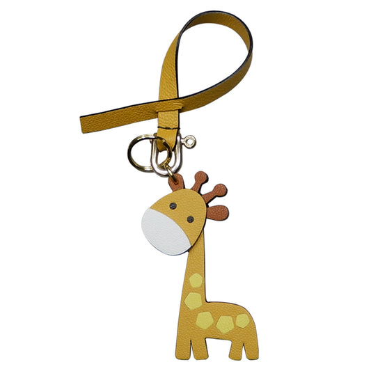 Sunny Giraffe Handmade Leather Charm