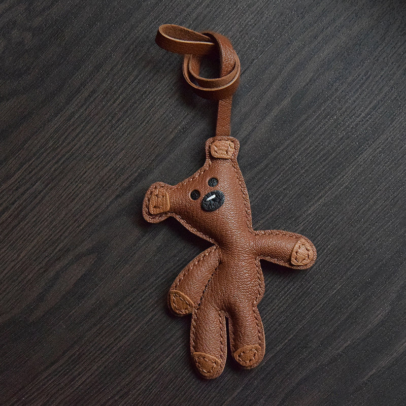 Bear Handmade Leather Charm