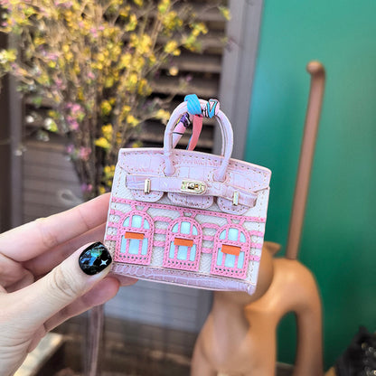 Mini Rue Maison Bag Charm Keychain