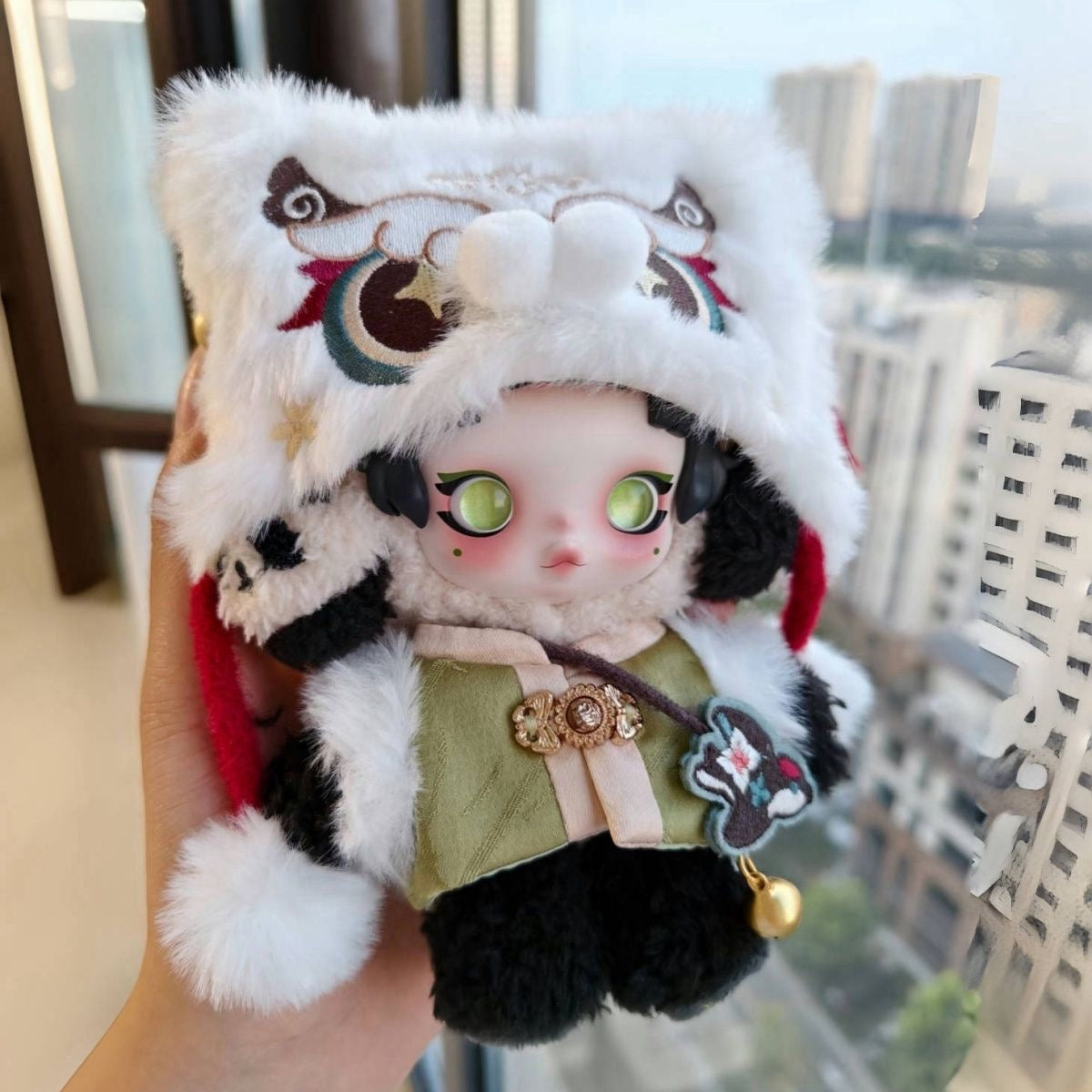 SP Lunar Lion Dance Winter Outfit Set | Fits Skull Panda Plush V1 V2 V3