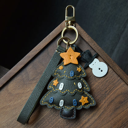 Christmas Duo Handmade Leather Charms