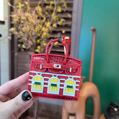 Mini Rue Maison Bag Charm Keychain