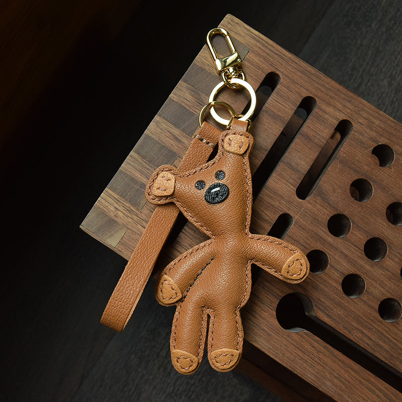 Bear Handmade Leather Charm