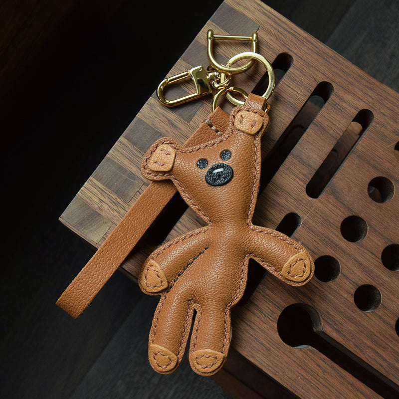 Bear Handmade Leather Charm