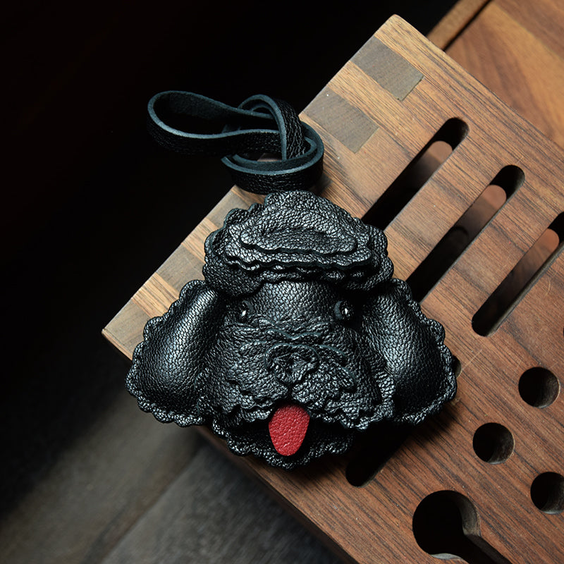Poodle Handmade Leather Charm