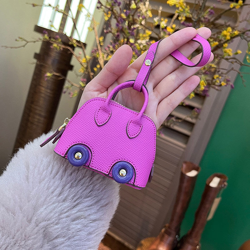 Mini Carriage Bag Charm Keychain