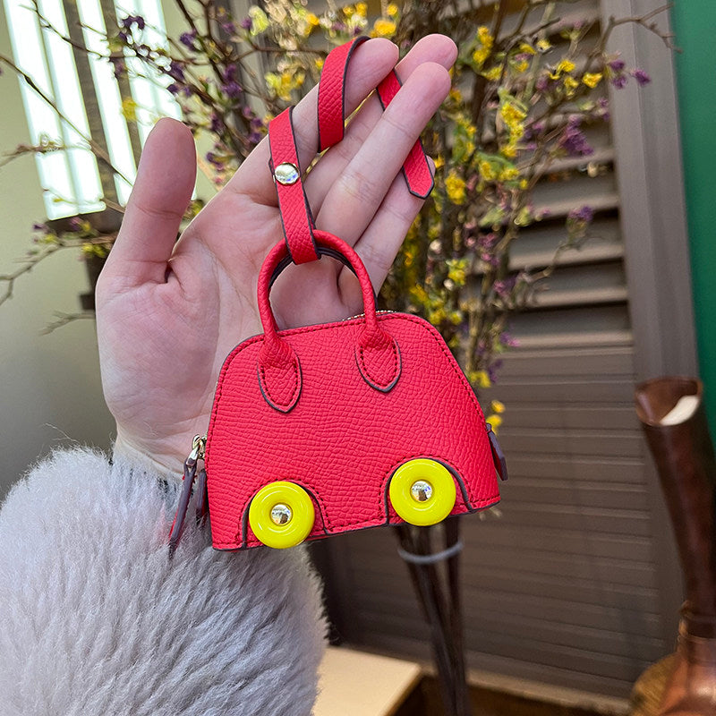 Mini Carriage Bag Charm Keychain