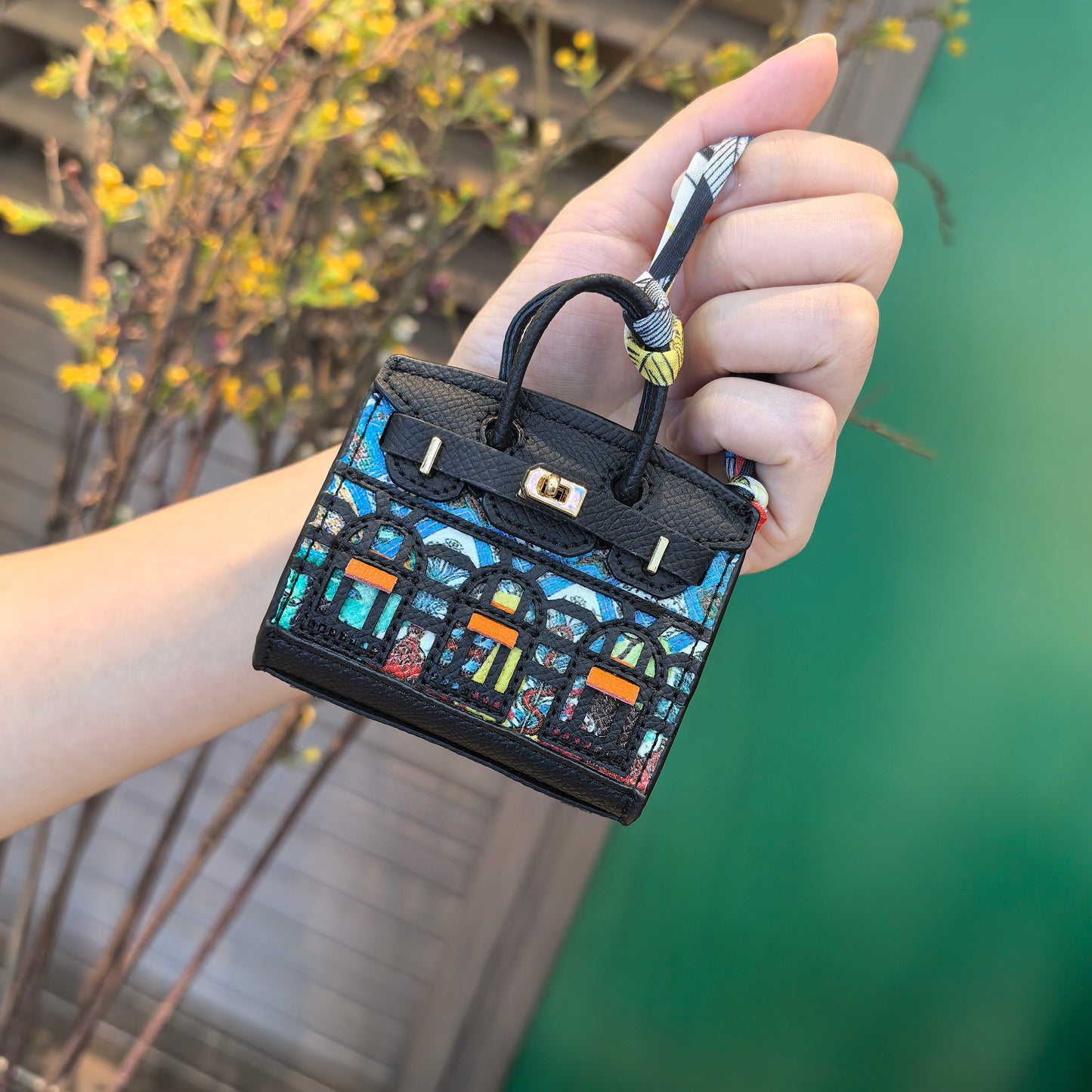 Mini Rue Maison Bag Charm Keychain