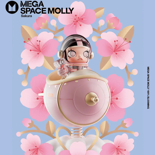 Mega Space Molly 100% Blooming Series - Sakura Limited Japan