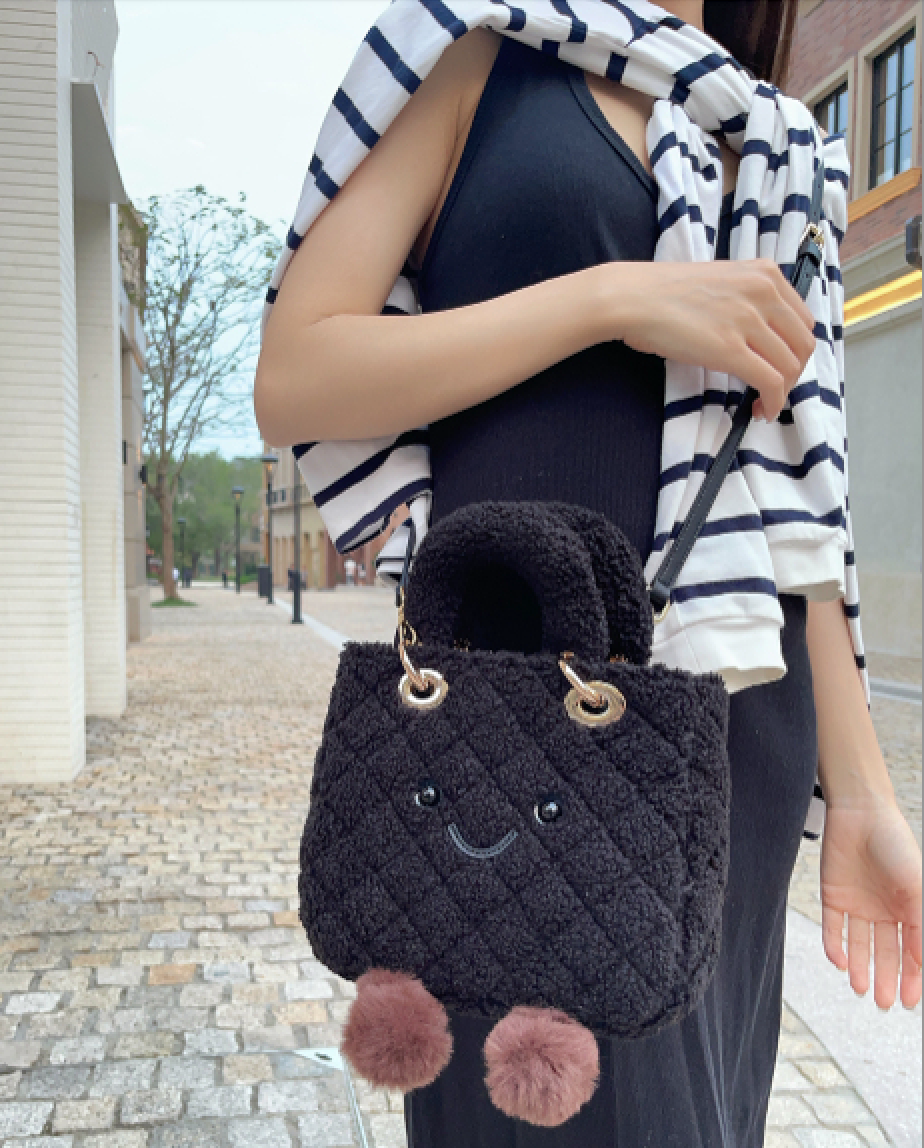 Classic Cream Puff Lady Fluff Bag