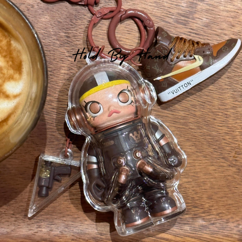 Original Space Molly 100% Pop Mart Keychain Bag Pendant
