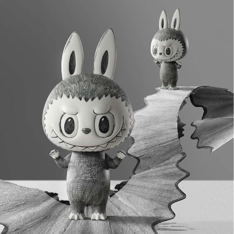 MEGA LABUBU 400% Sketch