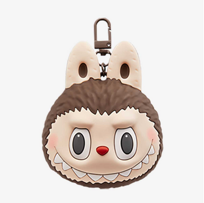 LABUBU Originals  Brown Silicone Earphone Bag