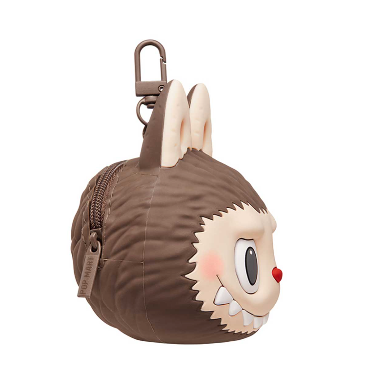 LABUBU Originals  Brown Silicone Earphone Bag