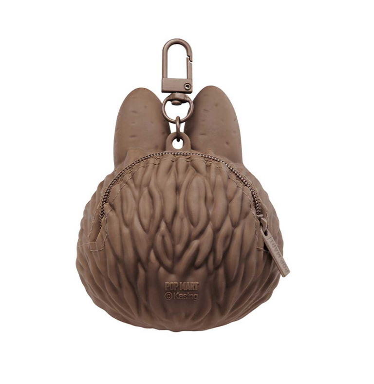 LABUBU Originals  Brown Silicone Earphone Bag