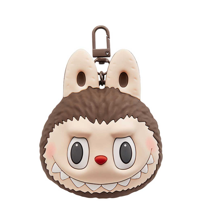 LABUBU Originals  Brown Silicone Earphone Bag