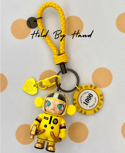 Original Space Molly 100% Pop Mart Keychain Bag Pendant