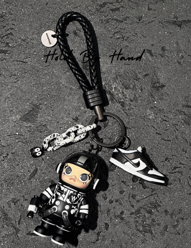Original Space Molly 100% Pop Mart Keychain Bag Pendant