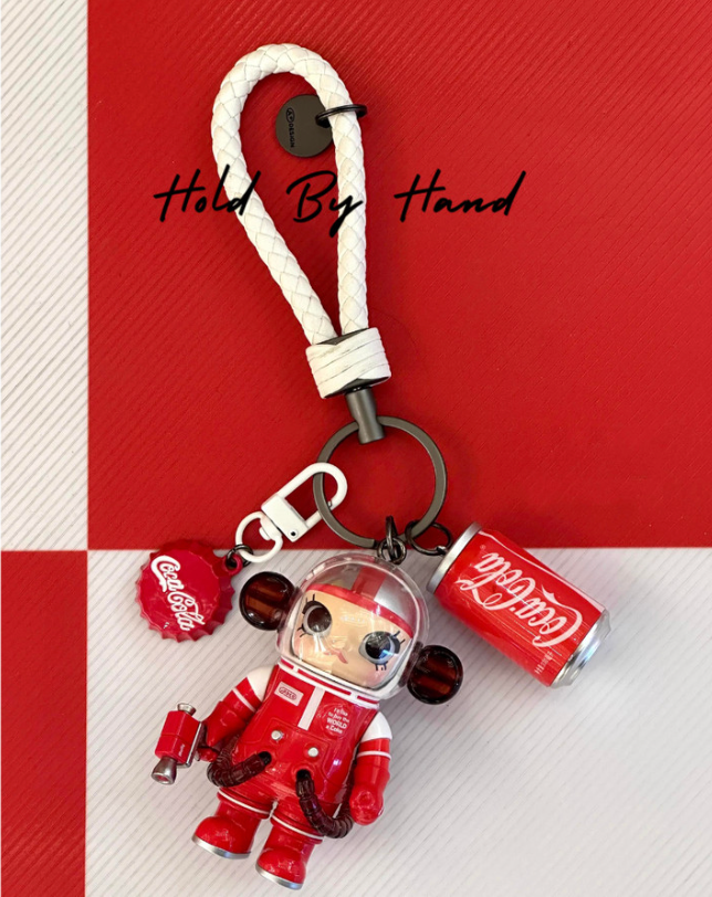 Original Space Molly 100% Pop Mart Keychain Bag Pendant