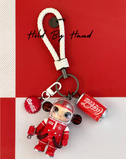 Original Space Molly 100% Pop Mart Keychain Bag Pendant