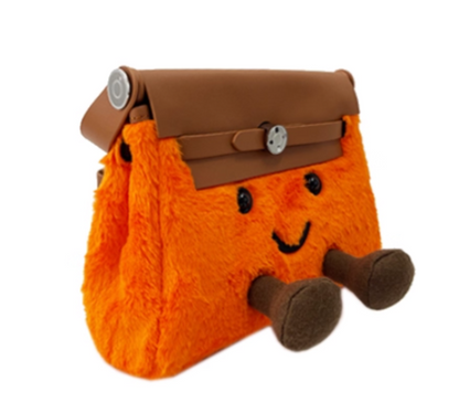 Orange Sling Fluff Bag