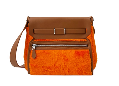Orange Sling Fluff Bag