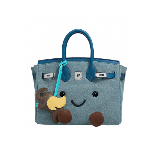 Classic Denim Fluff Bag