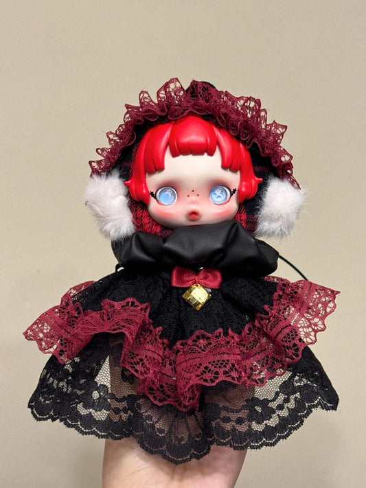 Skullpanda Winter Symphony Labubu Dress and Headband