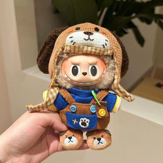 Labubu Cute Paw Handmade Costume Outfit | Fits Macaron Size (17cm) | Cozy Fall Look