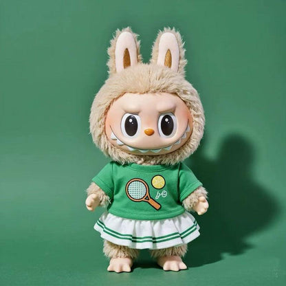 Labubu Green Tennis Handmade Costume Outfit | Fits 15–17cm | Sporty Summer Style