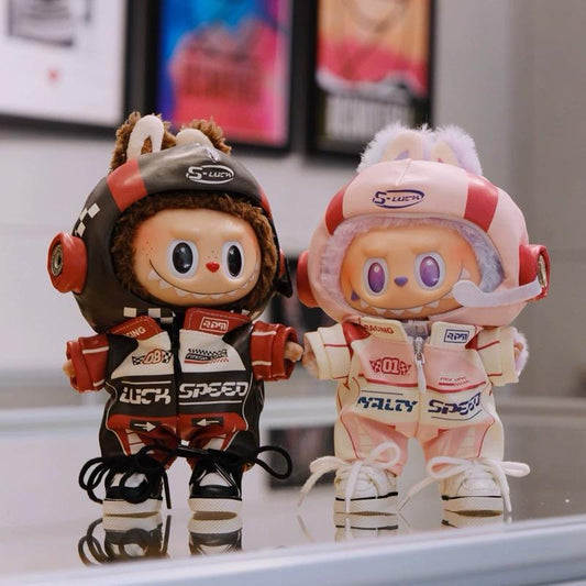 Labubu Biker Handmade Costume Outfit | Fits 17cm | Sporty Summer Style