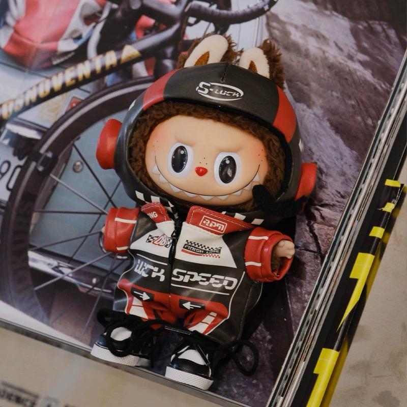 Labubu Biker Handmade Costume Outfit | Fits 17cm | Sporty Summer Style