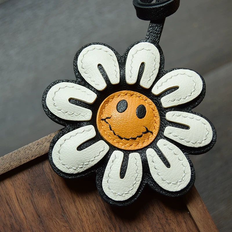 Blissful Bloom Handmade Leather Charm