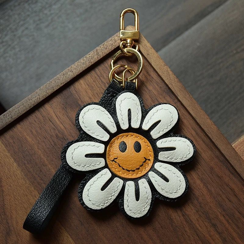 Blissful Bloom Handmade Leather Charm