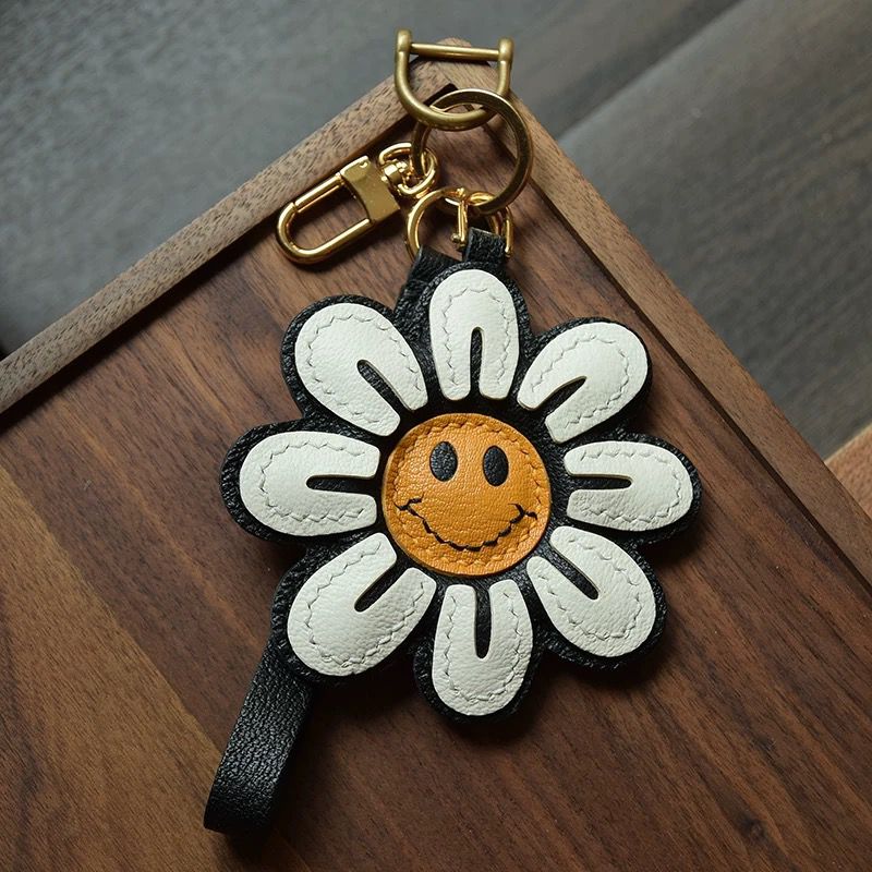 Blissful Bloom Handmade Leather Charm