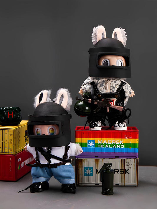Labubu Elite Strike – Tactical Battle Outfit Set | Fits 17cm Labubu Plush Figures