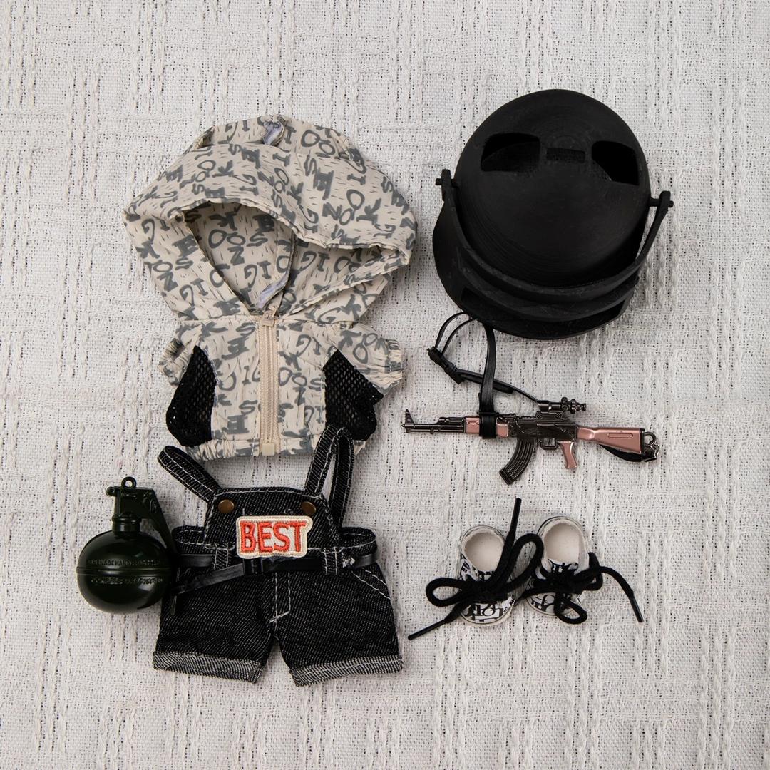 Labubu Elite Strike – Tactical Battle Outfit Set | Fits 17cm Labubu Plush Figures