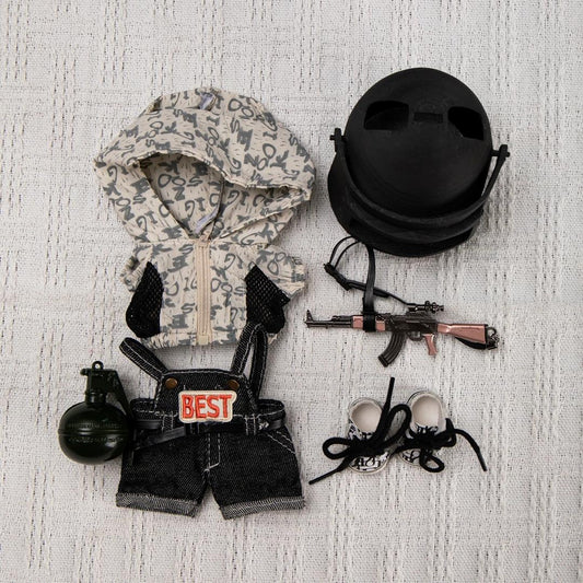 Labubu Elite Strike – Tactical Battle Outfit Set | Fits 17cm Labubu Plush Figures