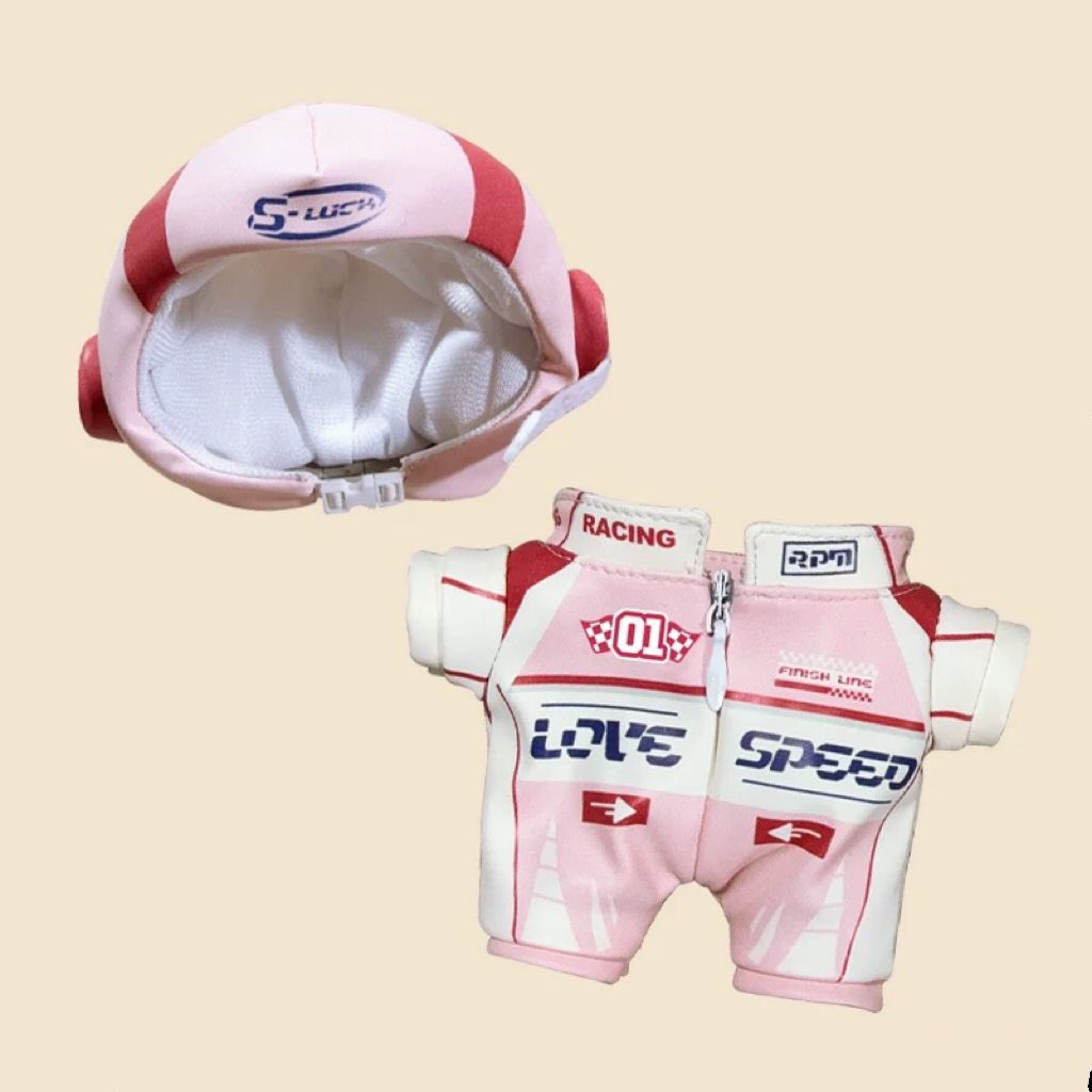 Labubu Biker Handmade Costume Outfit | Fits 17cm | Sporty Summer Style