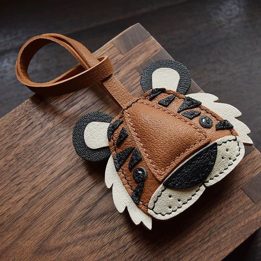 Majestic Tiger Handmade Leather Charm