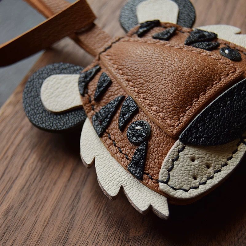 Majestic Tiger Handmade Leather Charm