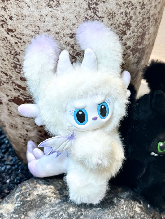 Labubu Custom Light Furry & Toothless (How To Train Your Dragon)