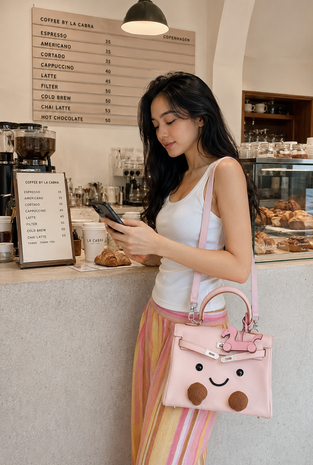 Classic Petal Rose Fluff Clarette Bag