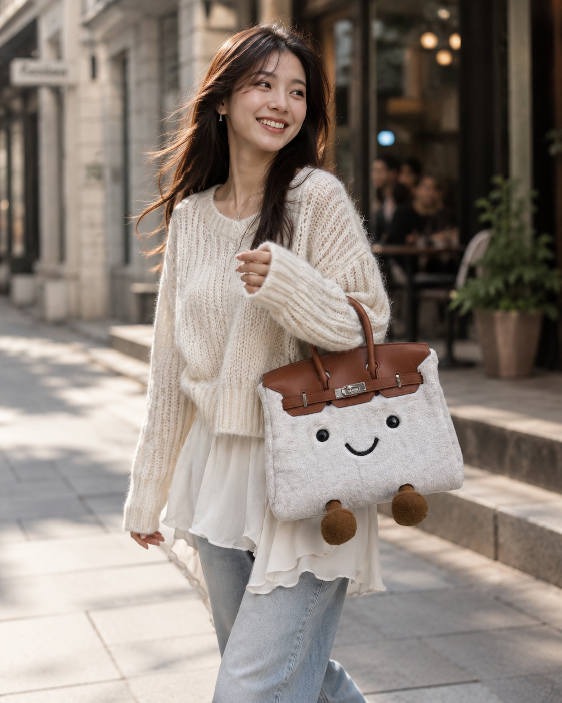 Classic Grey Fluff BK Bag
