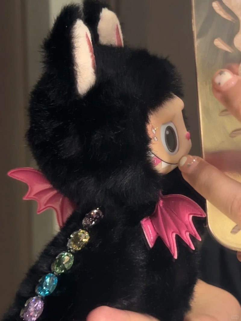 Zimomo Noire Éclair Custom Plush Charm (Original Labubu Base)