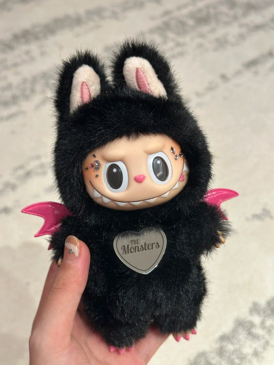 Zimomo Noire Éclair Custom Plush Charm (Original Labubu Base)